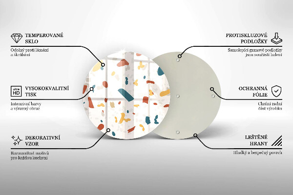 Tábua de corte Grés decorativo