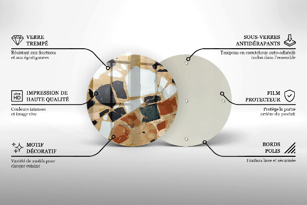 Tábua cozinha Lajes de pedra decorativas