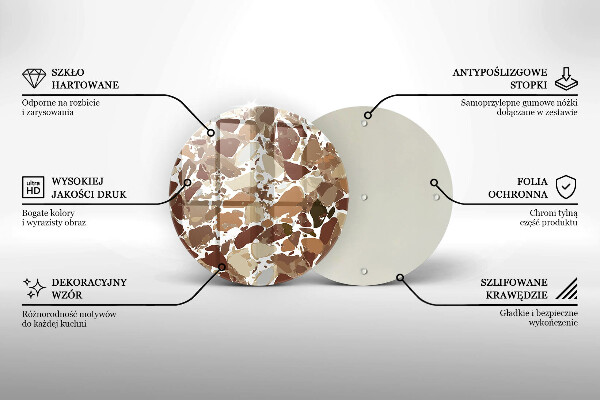 Tábua para cozinha Pontos decorativos de pedra