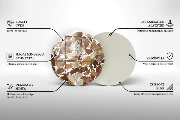 Tábua para cozinha Pontos decorativos de pedra