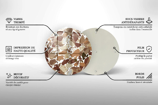 Tábua para cozinha Pontos decorativos de pedra