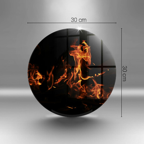 Tábua de cortar alimentos Fogo, chama viva