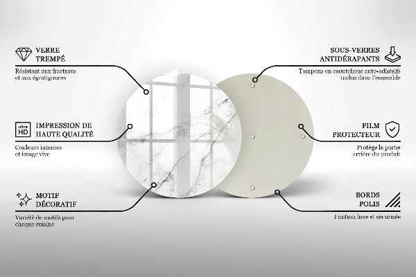 Tábua cozinha Textura de mármore elegante