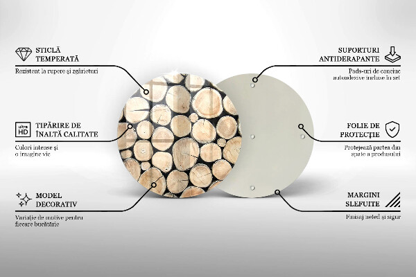 Tábua de corte Troncos de árvores de madeira