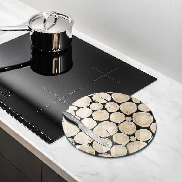 Tábua de corte Troncos de árvores de madeira