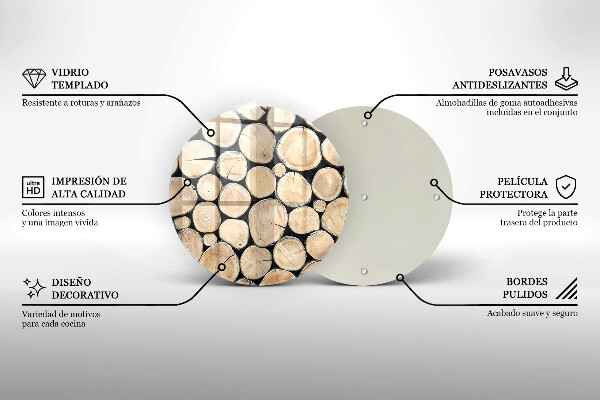 Tábua de corte Troncos de árvores de madeira