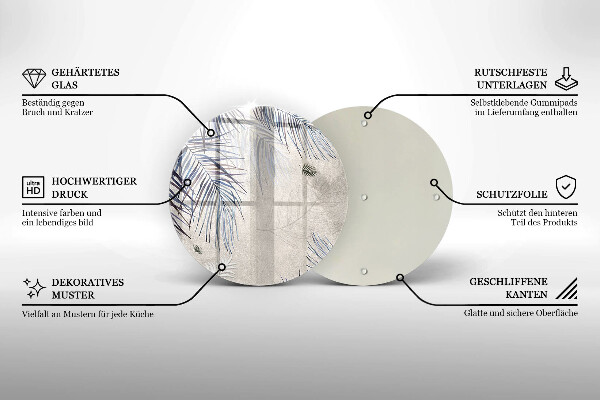 Tábua de cortar Folhas sutis