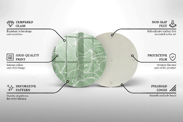 Tábua para corte Folhas lineares