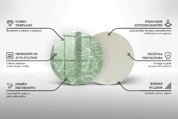 Tábua para corte Folhas lineares