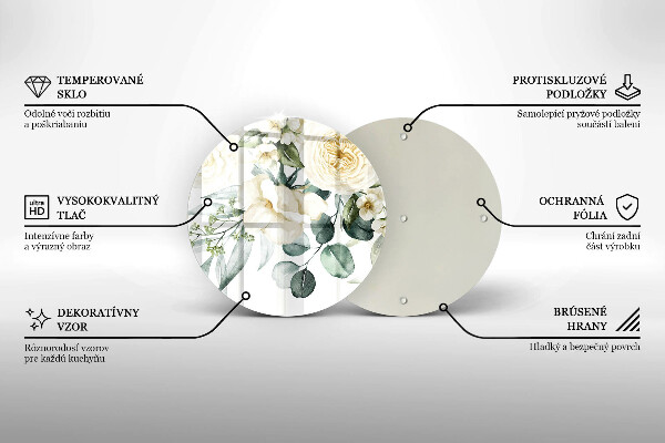 Tábua cozinha Flores em aquarela