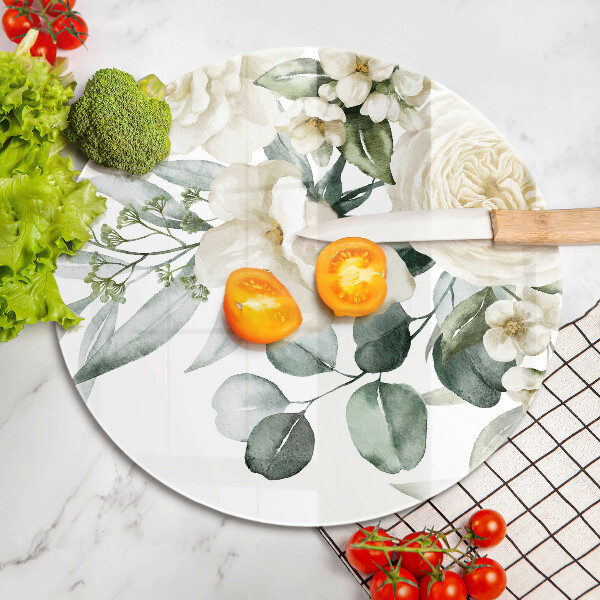 Tábua cozinha Flores em aquarela