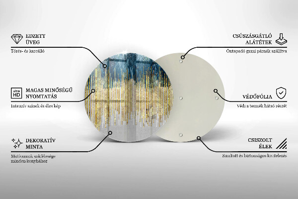Tábua de cortar alimentos Abstração do designer