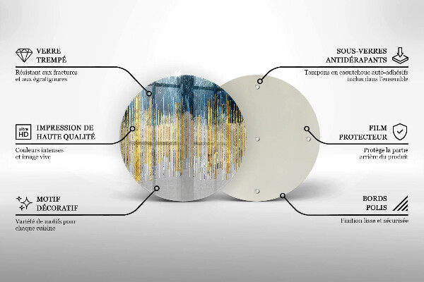 Tábua de cortar alimentos Abstração do designer