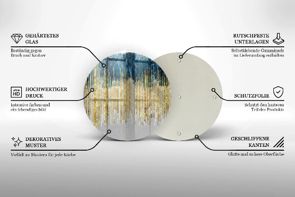 Tábua de cortar alimentos Abstração do designer