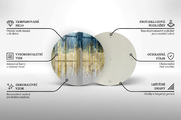 Tábua de cortar alimentos Abstração do designer