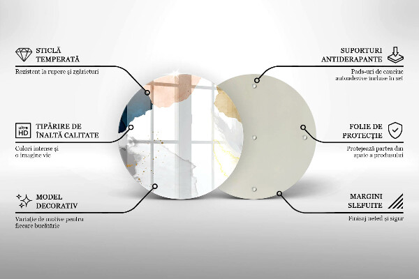 Tábua de cortar alimentos Manchas abstratas