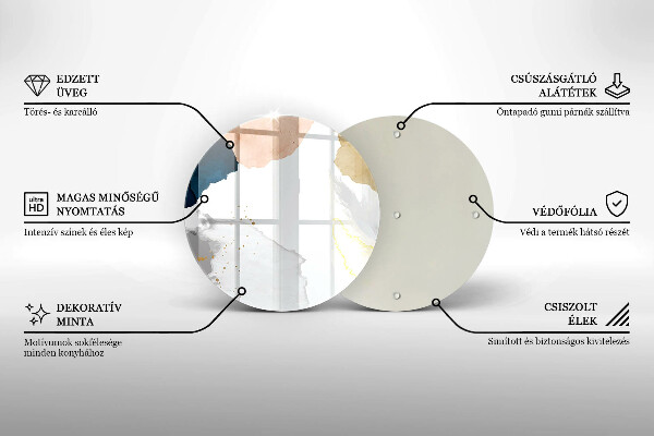 Tábua de cortar alimentos Manchas abstratas