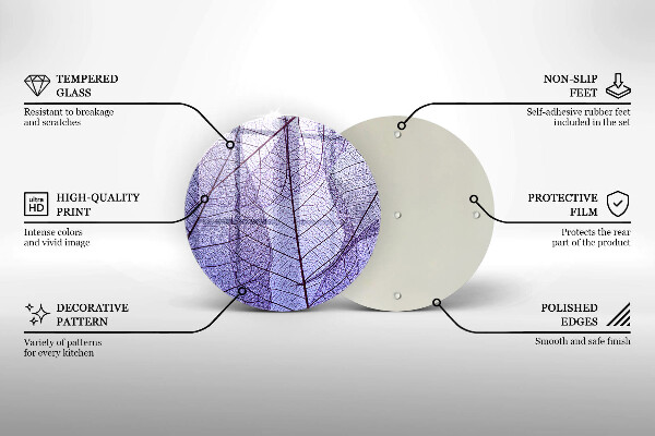 Tábua para cozinha Folhas com nervuras