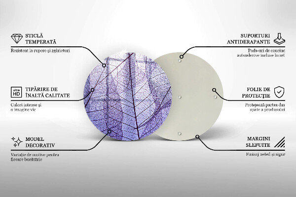 Tábua para cozinha Folhas com nervuras