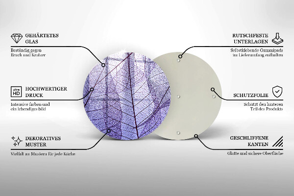 Tábua para cozinha Folhas com nervuras