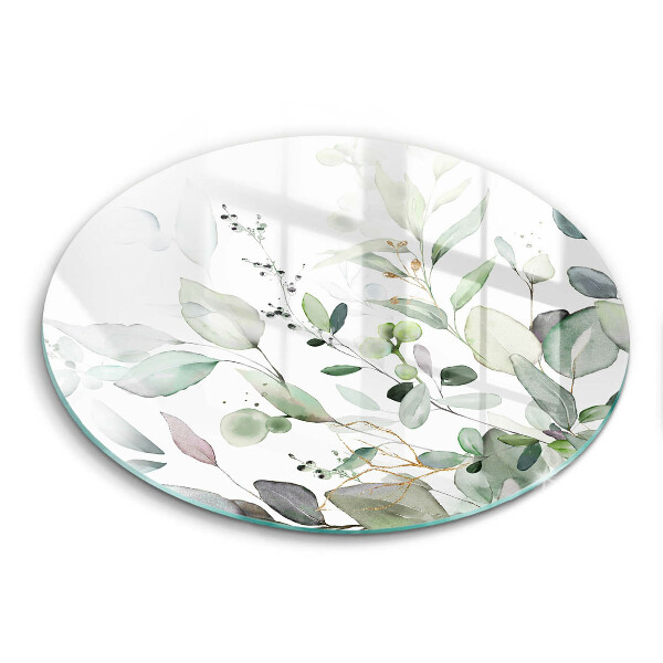 Tábua para cozinha Plantas em aquarela