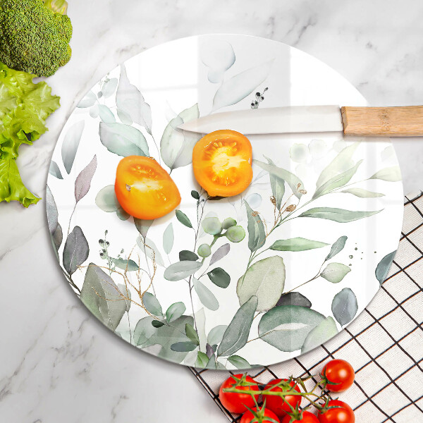 Tábua para cozinha Plantas em aquarela