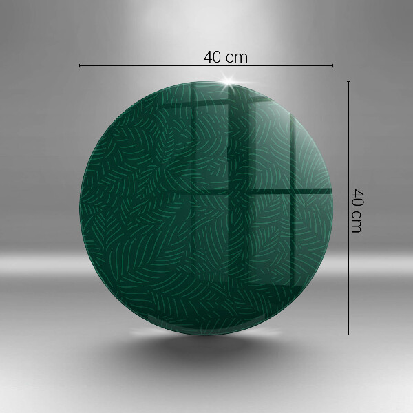 Tábua de corte de vidro Folhas minimalistas