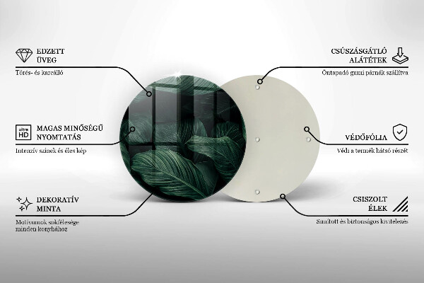 Tábua para corte Folhas escuras