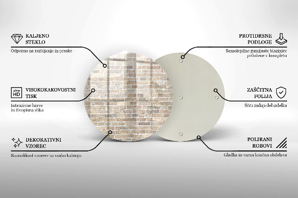 Tábua cozinha Parede de tijolos claros