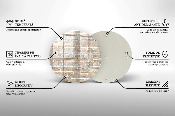 Tábua cozinha Parede de tijolos claros