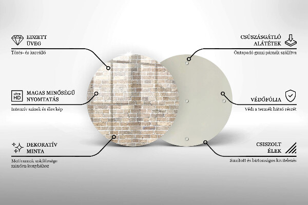 Tábua cozinha Parede de tijolos claros