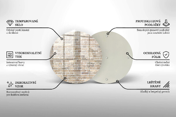 Tábua cozinha Parede de tijolos claros