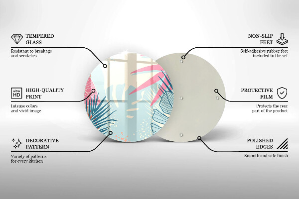 Tábua corte Folhas pastéis