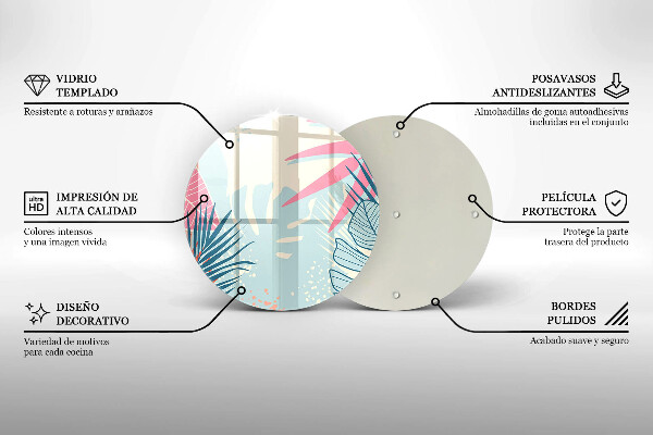 Tábua corte Folhas pastéis