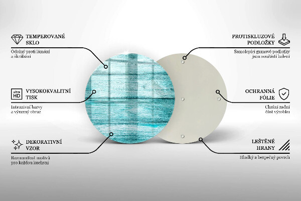 Tábua de corte de vidro Tábuas de madeira vintage