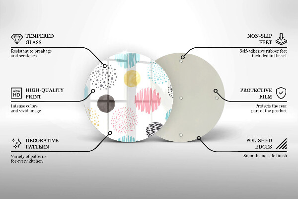 Tábua de corte Formas pintadas