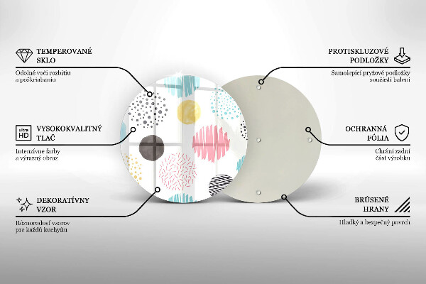 Tábua de corte Formas pintadas