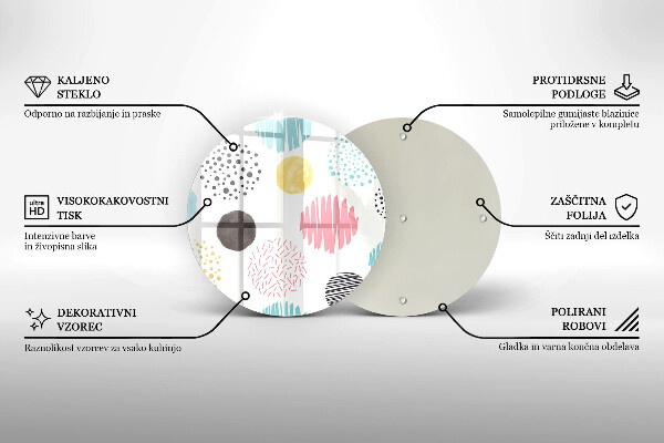 Tábua de corte Formas pintadas