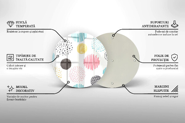 Tábua de corte Formas pintadas