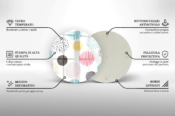 Tábua de corte Formas pintadas