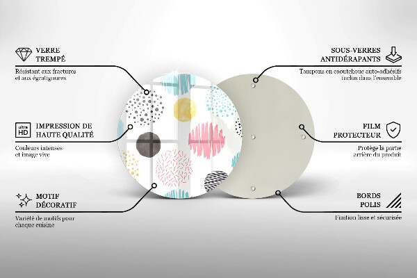 Tábua de corte Formas pintadas