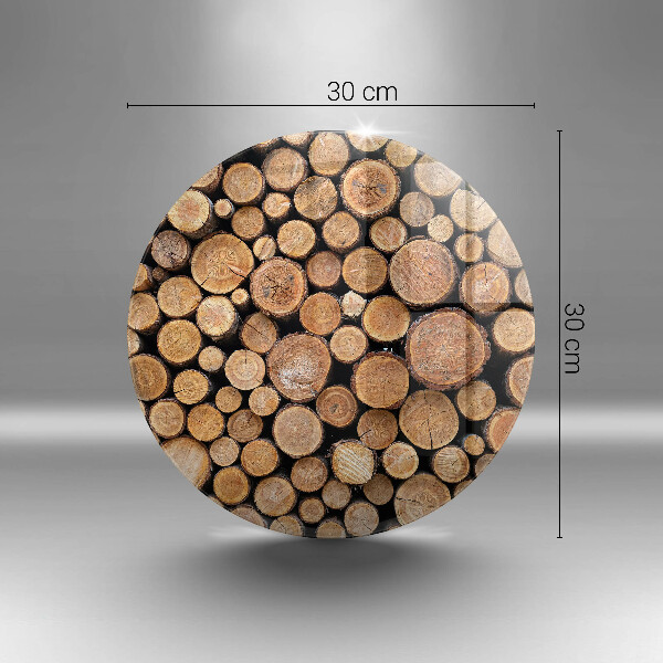 Tábua de cortar de vidro Troncos de árvores