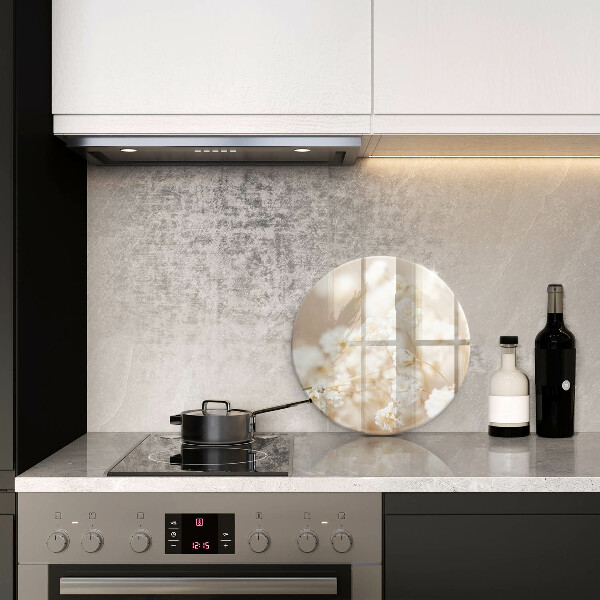 Tábua cozinha Flores brancas delicadas