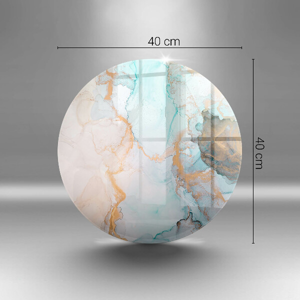 Tábua de vidro Mármore abstrato