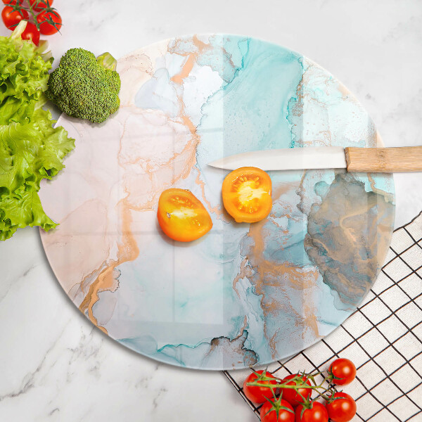 Tábua de vidro Mármore abstrato