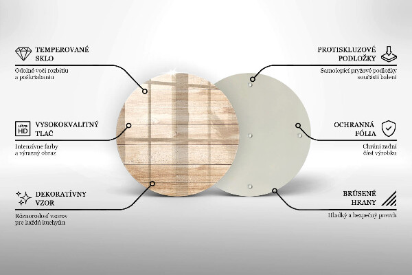 Tábua de corte de vidro Tábuas de madeira
