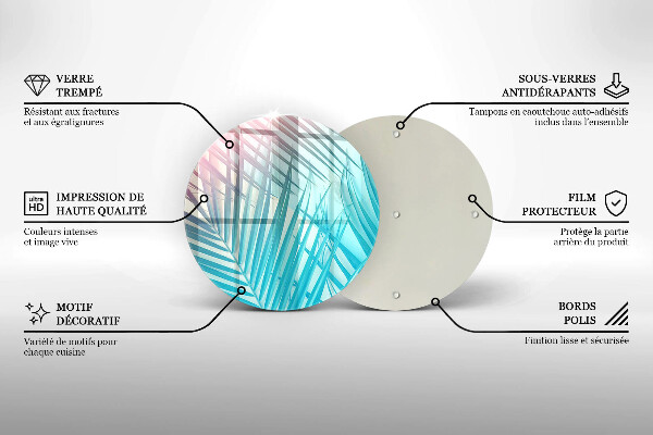 Tábua cozinha Folhas pastéis