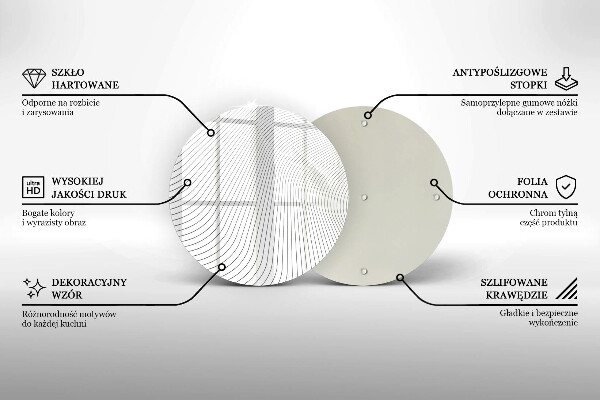 Tábua de corte Padrão de linha moderno