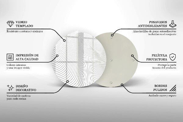 Tábua de corte Padrão de linha moderno
