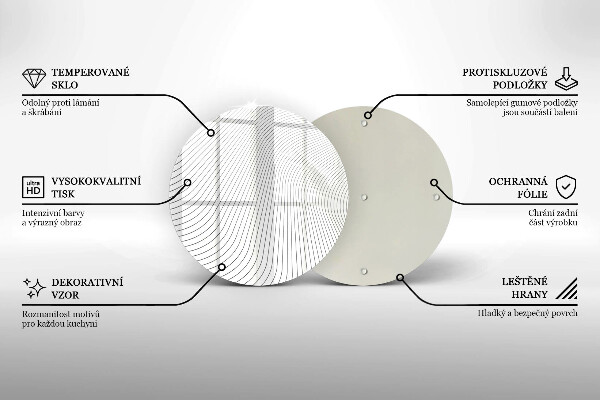 Tábua de corte Padrão de linha moderno